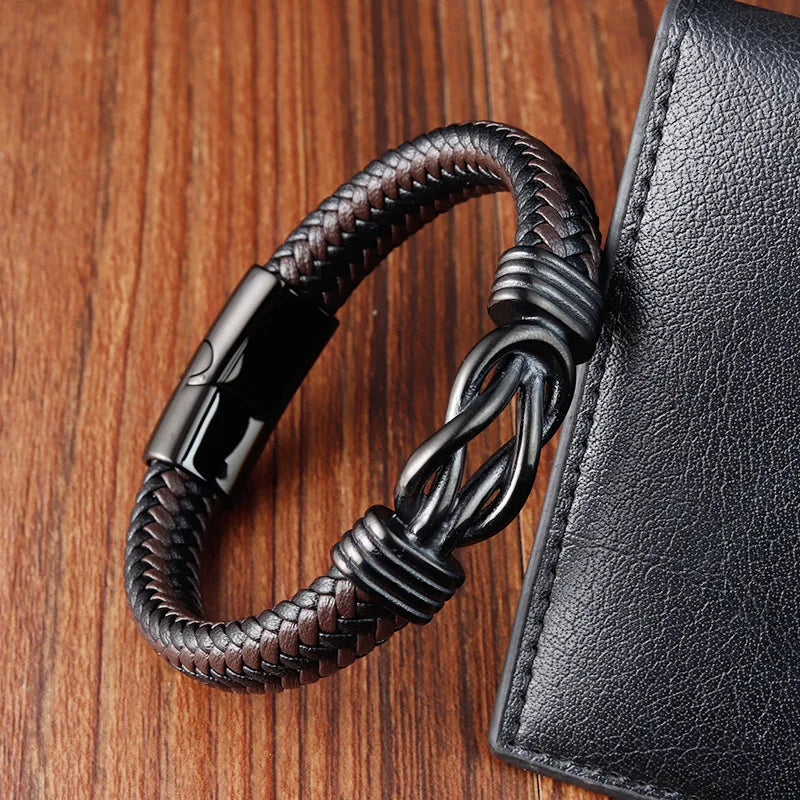 Atlas Leather Knot Bracelet