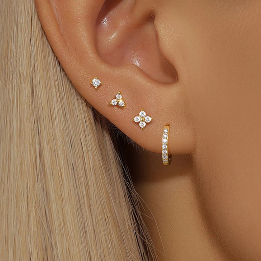 Aria Gold Earring Set