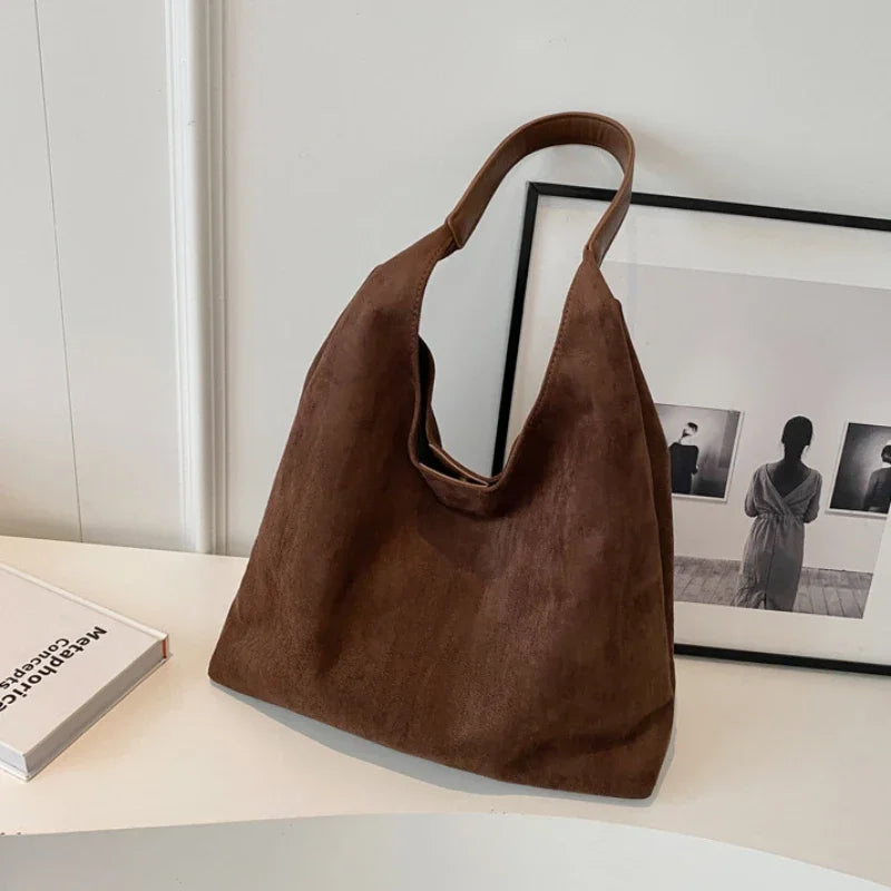 Freya Suede Shoulder Bag