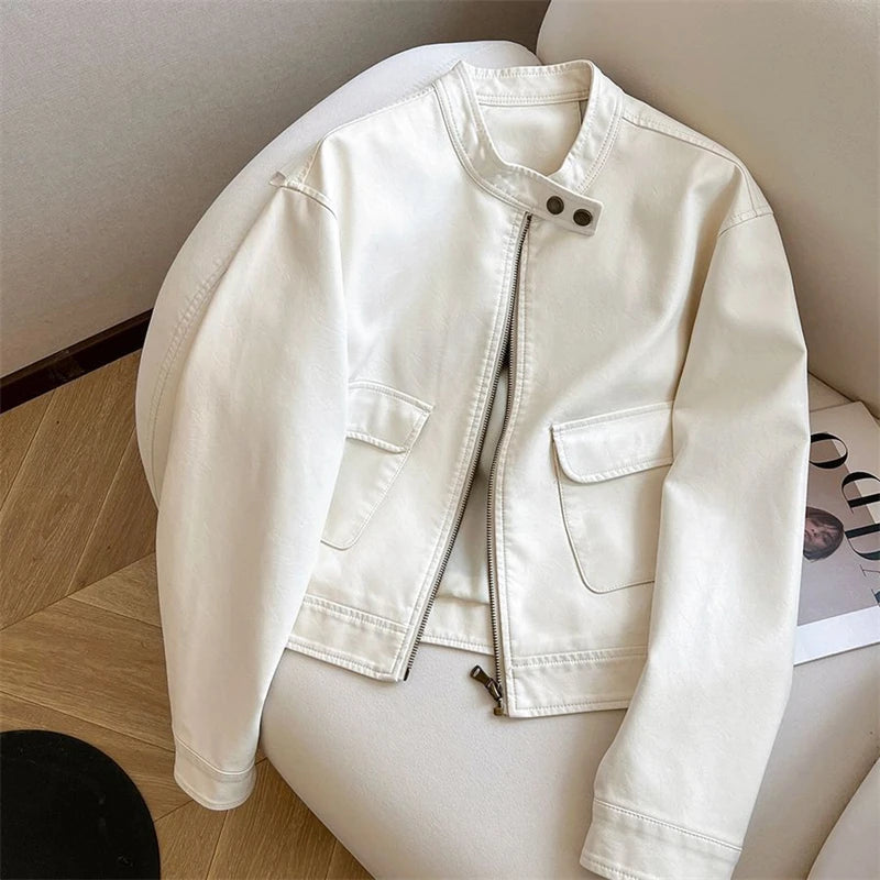 Livia Short Leather Jacket