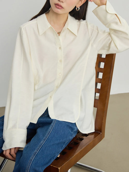Lila Office Blouse