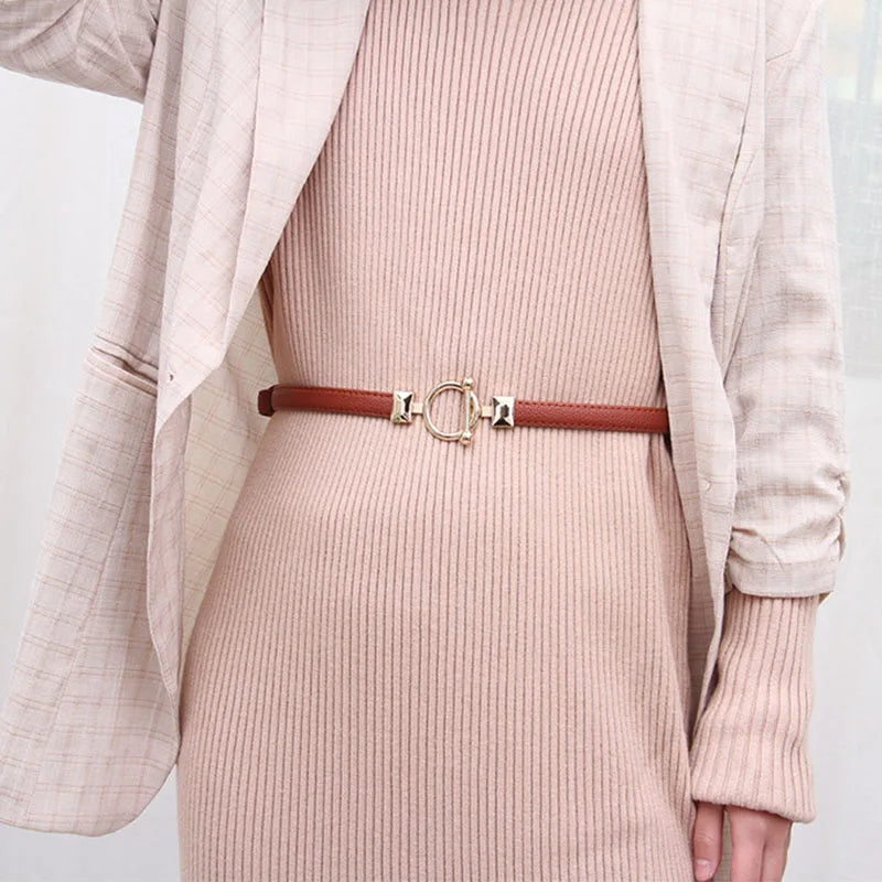 Elara Gold Buckle Belt