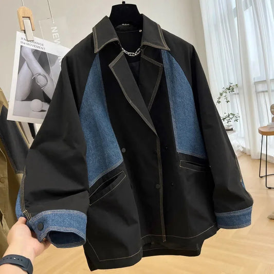 Clara Spliced Denim Jacket