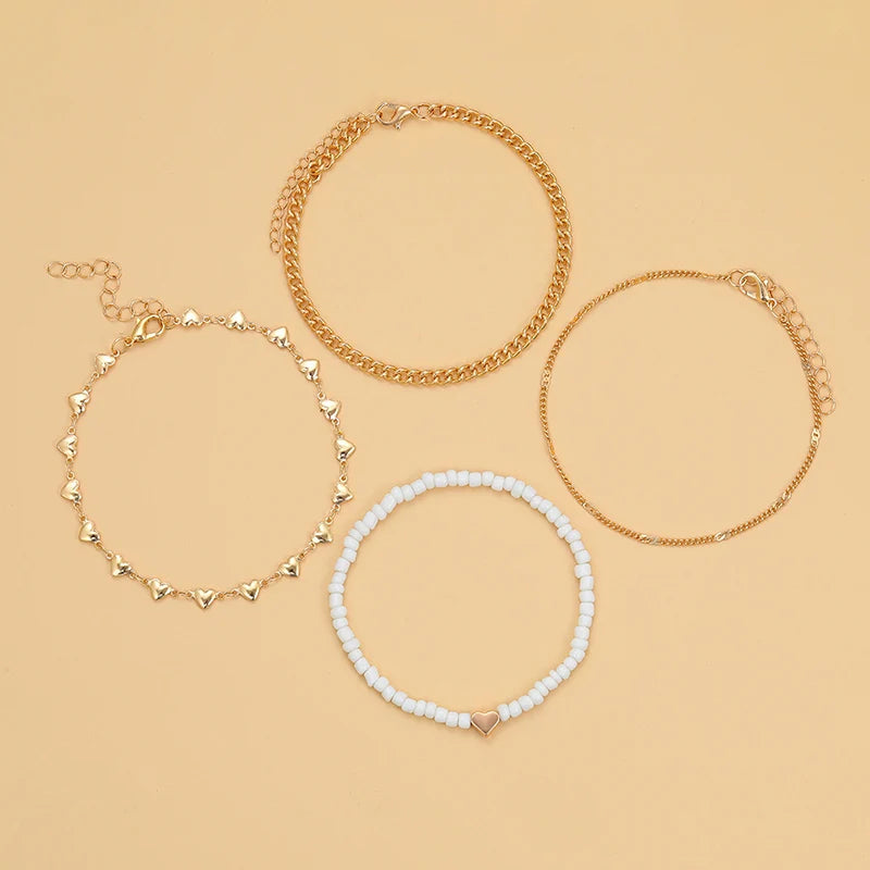 Melodie Boho Heart Anklet