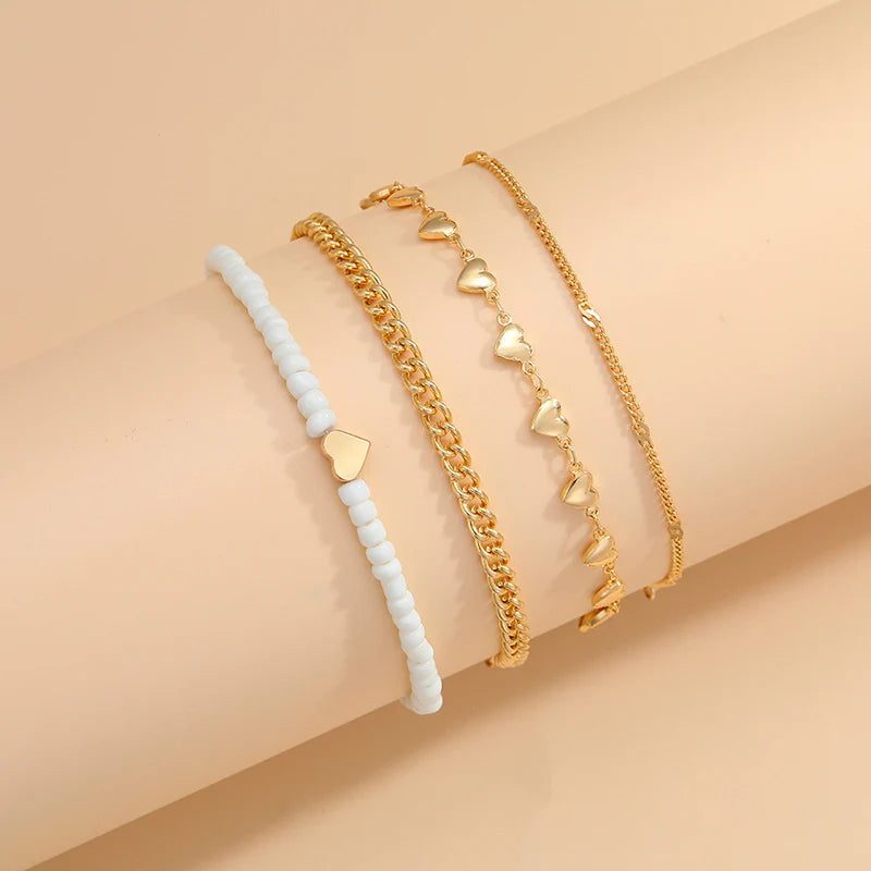 Melodie Boho Heart Anklet