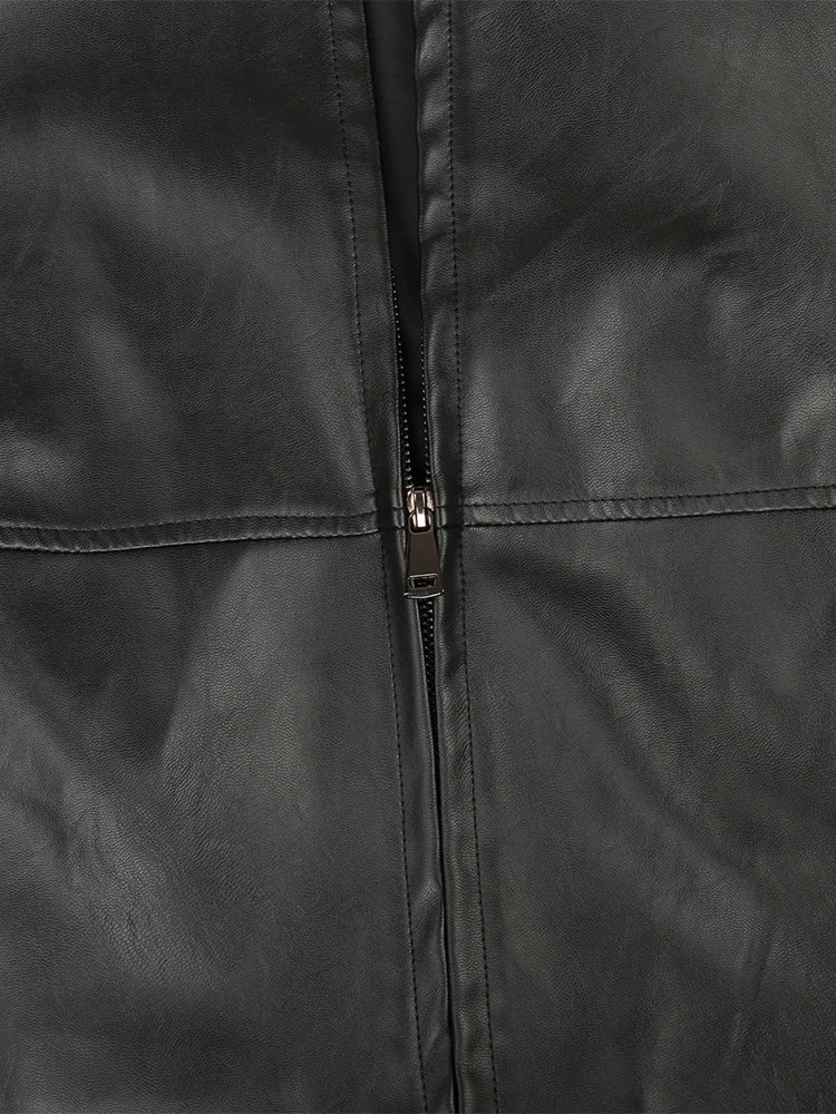 Nerazzurri Hooded Leather Jacket