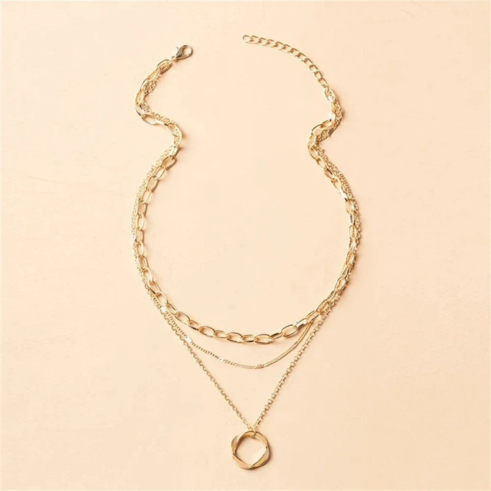 Liora Layered Circle Necklace