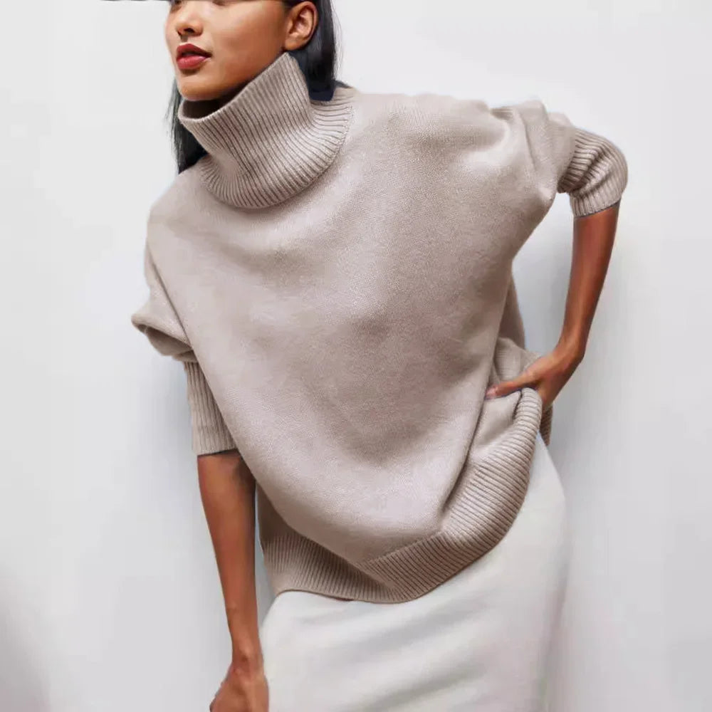 Nora Fleece Turtleneck Sweater