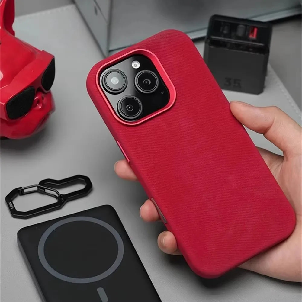 LuxeFiber Magnetic Leather Case