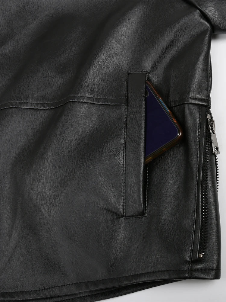 Nerazzurri Hooded Leather Jacket