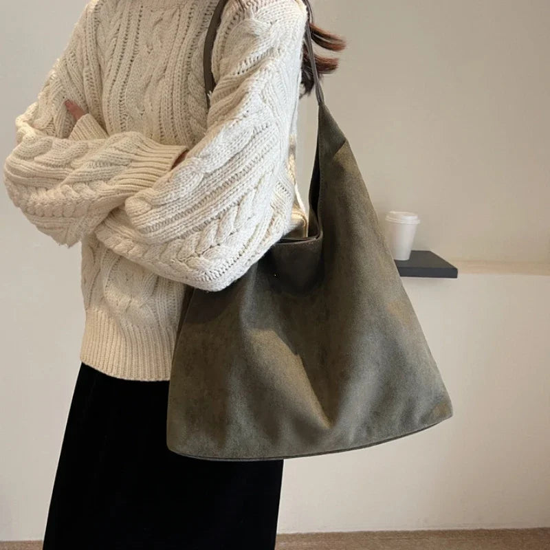 Freya Suede Shoulder Bag