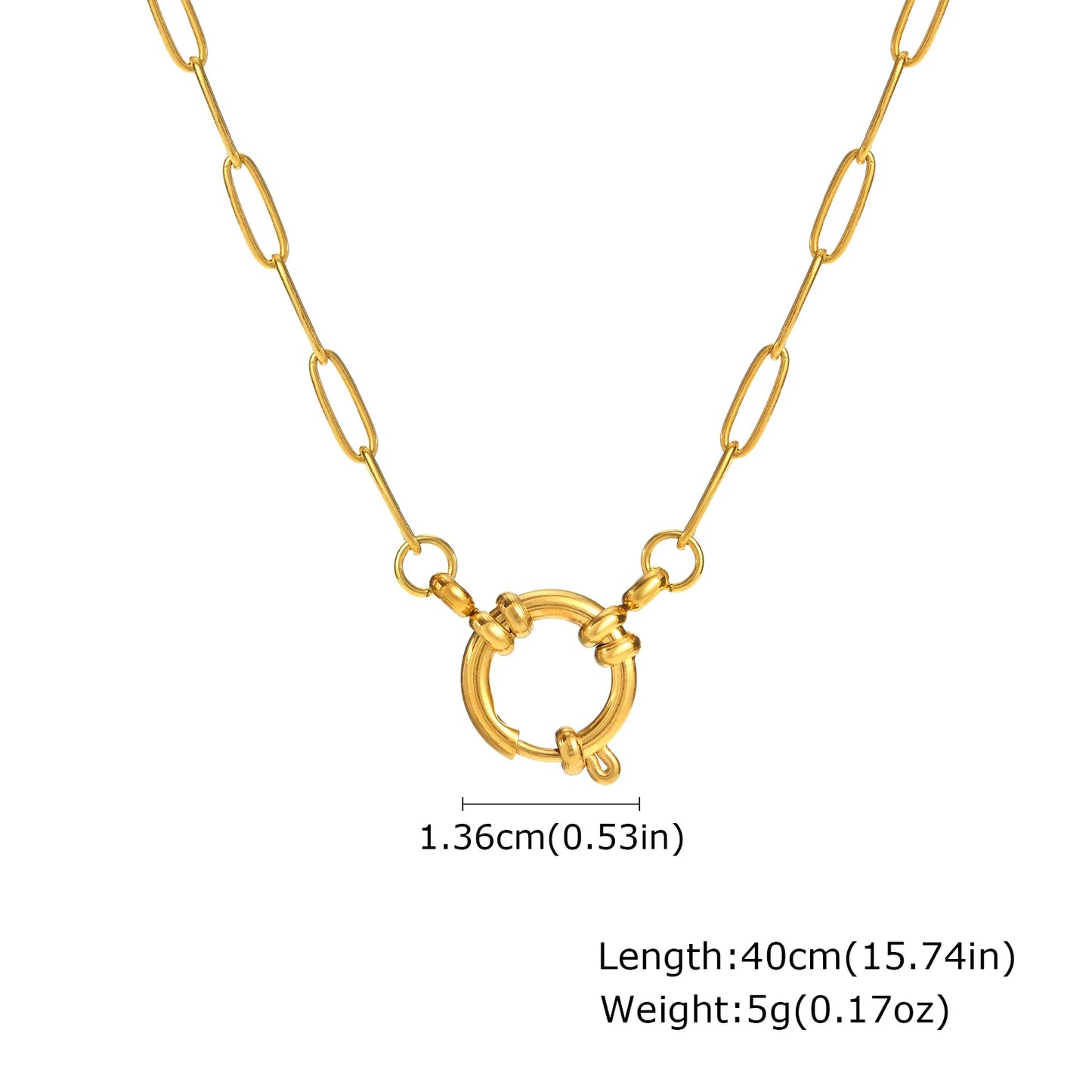 Celine Gold Paperclip Set