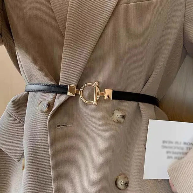 Elara Gold Buckle Belt